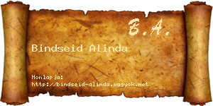 Bindseid Alinda névjegykártya