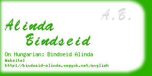 alinda bindseid business card